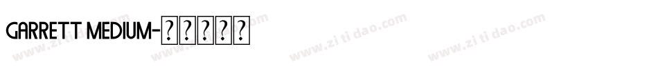 Garrett Medium字体转换